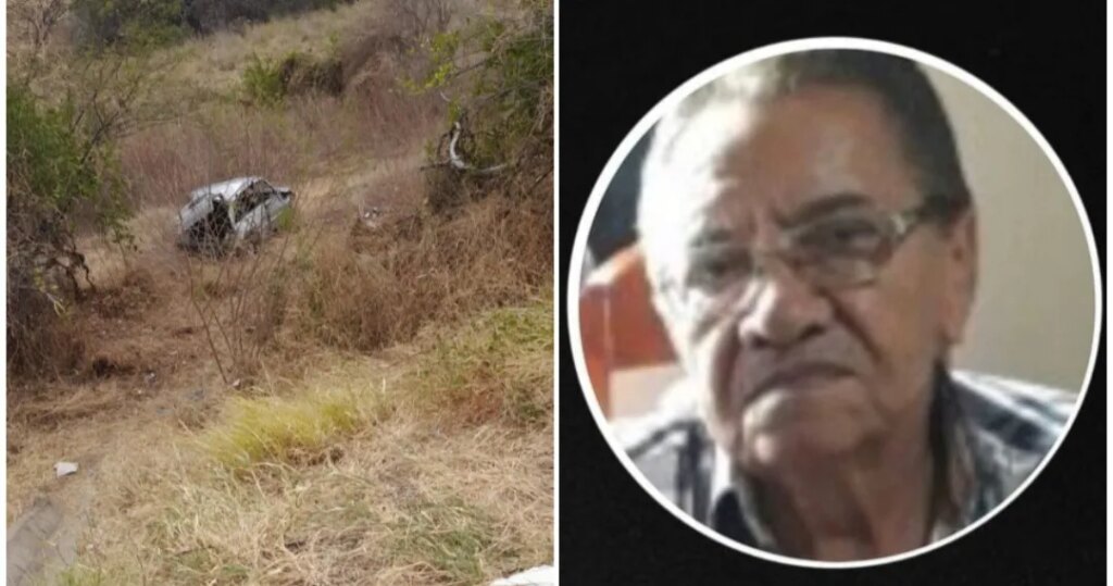 Aposentado morre e suas duas filhas ficam gravemente feridas em acidente de carro, entre Malta e Condado