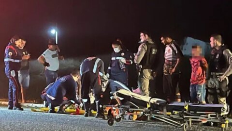 Homem sofre acidente exatamente onde o irmão morreu há seis meses, em Santa Terezinha