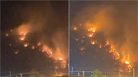 Incêndio florestal atinge trecho de serra no município de Mãe d’Água e preocupa moradores