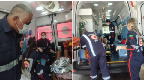 Bebê nasce em ambulância do SAMU a caminho da Maternidade de Patos
