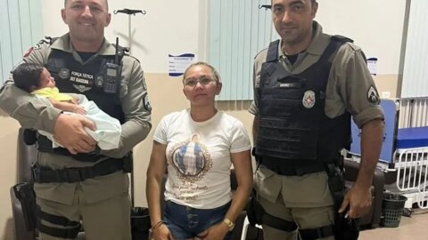 Policiais salvam bebê engasgado no Sertão da Paraíba
