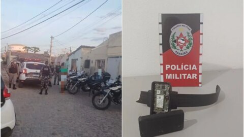 Polícia Militar preende homem no centro de Patos por danificar tornozeleira eletrônica e descumprimento de medida cautelar