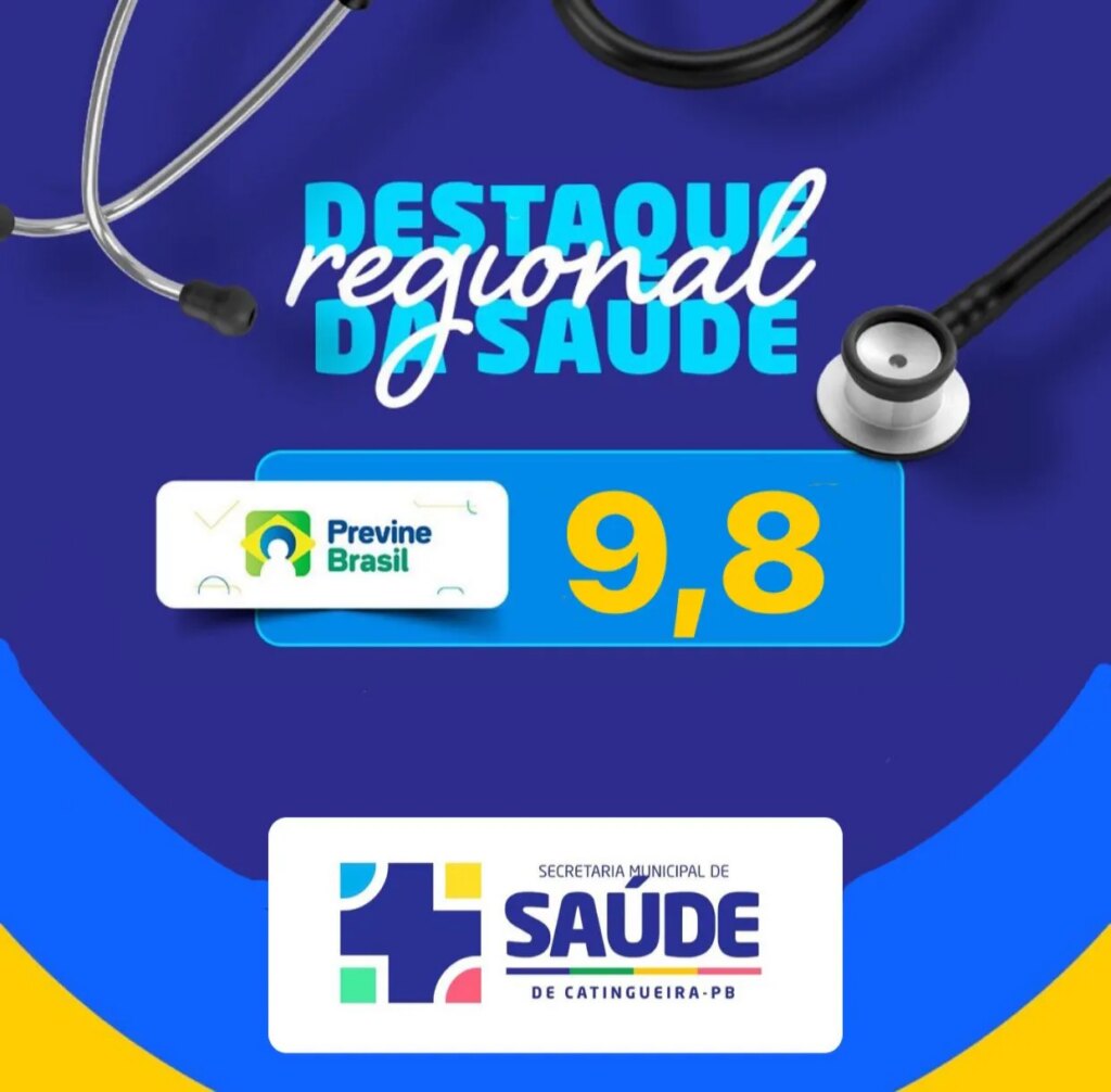 Município de Catingueira é destaque e obtém nota 9,8 nos indicadores do Programa Previne Brasil