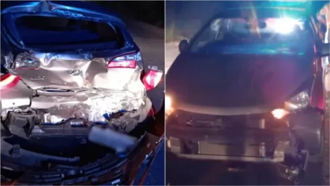 Professora se envolve em acidente quando retornava de Campina Grande para Patos
