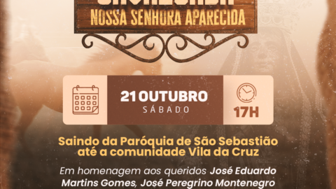Prefeitura de Catingueira promoverá no próximo sábado (21), mais uma edição da Tradicional Cavalgada de Nossa Senhora Aparecida