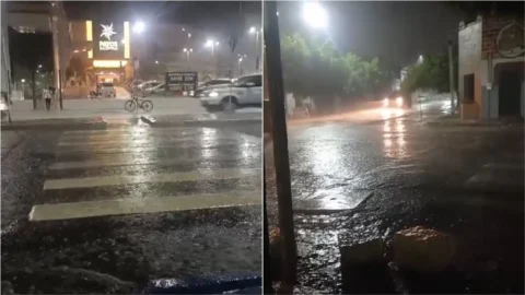 Após onda de calor nos últimos dias, boa chuva é registrada na noite deste domingo (19) em Patos