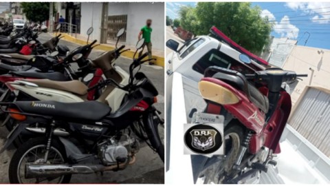 Cinco motos são furtadas em Patos; Polícia Civil recupera um dos veículos