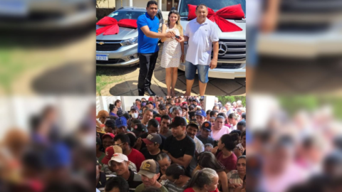 Prefeitura de Catingueira distribui aproximadamente mil cestas básicas e entrega 2 veículos 0KM a população