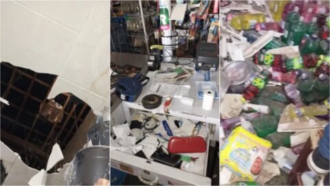 ONDA DE ASSALTOS: Suspeitos arrombam supermercado e tentam roubar lojas e agência bancária, no Vale do Piancó