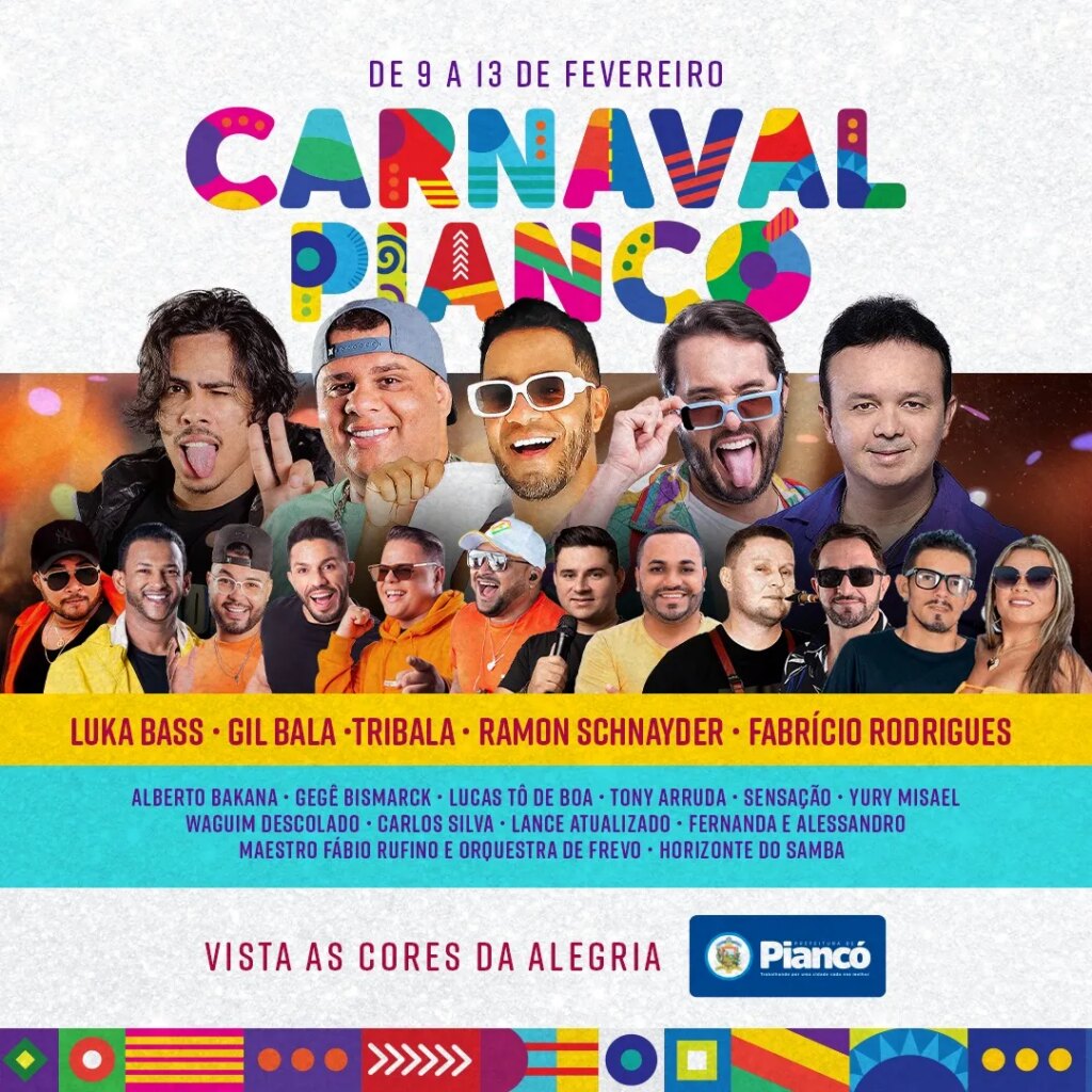 Prefeito anuncia atrações do carnaval de Piancó; confira