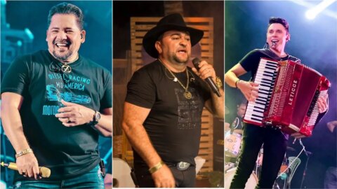 Zezo, Roberto Vaneirão e Gustavinho Sanfoneiro se apresentam nesta sexta-feira na Festa de São Sebastião, em Catingueira