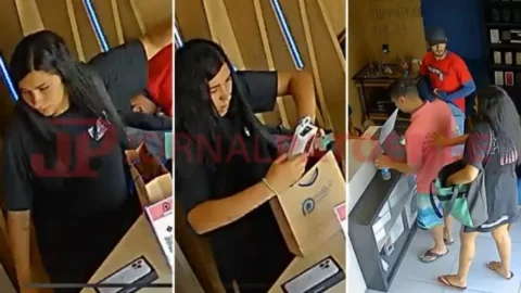 Jovem é presa após assalto a loja de iPhone em Patos