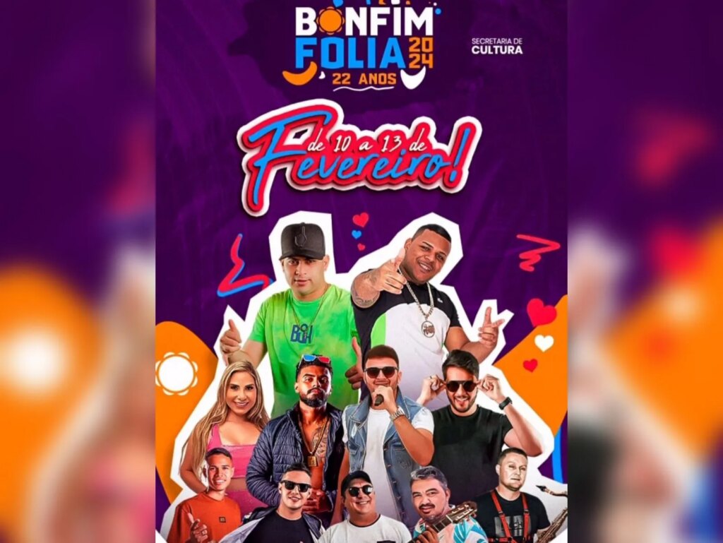 BONFIM FOLIA 2024: Saiba detalhes da folia que agitará São José do Bonfim de 10 a 13 de fevereiro