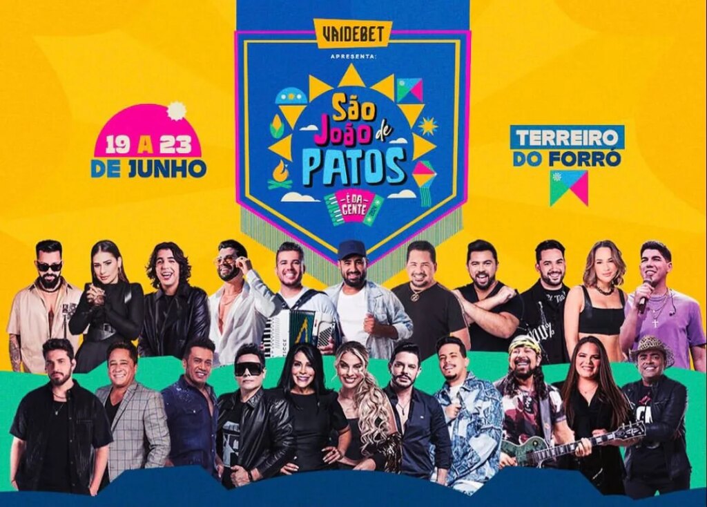 Programação do São João de Patos 2024 é oficialmente divulgada