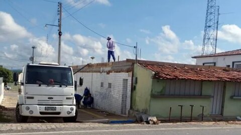 Obra de ampliação da Câmara de Vereadores de Santa Terezinha segue em ritmo acelerado