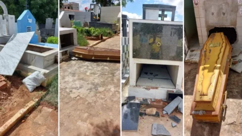 Homem que violou 20 túmulos diz que ouviu voz da ex-mulher pedindo socorro de dentro da sepultura, em Patos