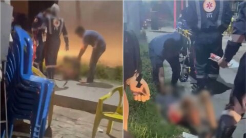 Quatro pessoas, entre elas um adolescente, são baleadas em tiroteio no Centro de Patos