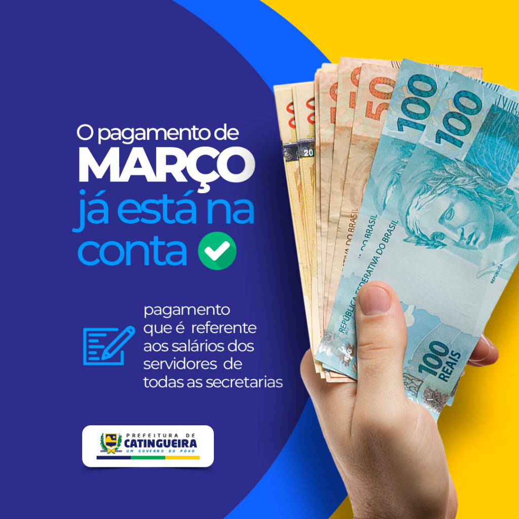 Prefeitura de Catingueira paga salário do mês de março de forma antecipada aos servidores municipais