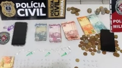 Polícias Militar e Civil prendem mulher e apreendem menor por tráfico de drogas em Coremas