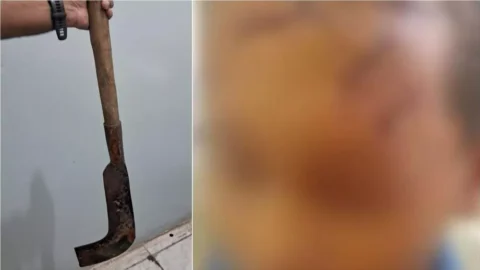 Idoso suspeito de agredir criança com foice em Piancó é preso pela Polícia Civil; arma foi apreendida