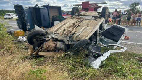 Recém-nascido, vítima de acidente em Santa Terezinha, é transferido para o Hospital de Trauma de Campina Grande
