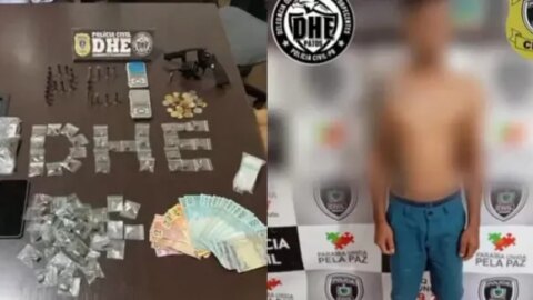 Polícia Civil estoura ponto de venda de drogas e prende homem em Patos