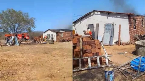 Incêndio destrói residência em Santa Terezinha-PB