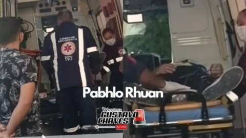 Trabalhador fica gravemente ferido após sofrer choque elétrico e cair de cerca de 6 metros de altura em Patos