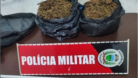 Polícia Militar apreende 2kg maconha em Itaporanga