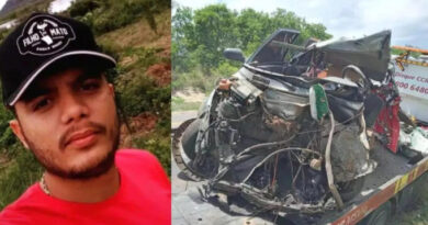 Jovem de Patos morre em acidente envolvendo carreta e carro em Mato Grosso do Sul