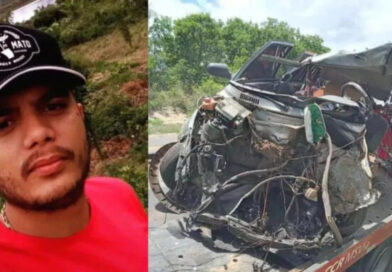 Jovem de Patos morre em acidente envolvendo carreta e carro em Mato Grosso do Sul