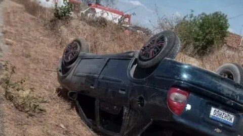 Quatro pessoas ficam feridas em acidente na BR-361, em Olho D’Água