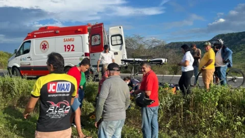 Acidente envolvendo motociclista é registrado na BR-361, em Santa Terezinha-PB