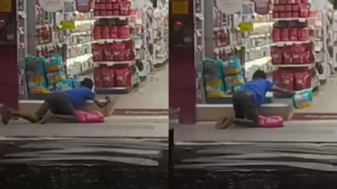 Homem é flagrado furtando fraldas em farmácia no centro de Patos