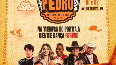 Walkyria Santos, Brasas do Forró, Japãozin e Núzio animam João Pedro de Catingueira. Festa tem início na próxima sexta (01)