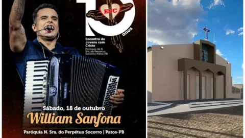EJC de Nossa Senhora do Perpétuo Socorro celebra 10 anos com programação especial e show de William Sanfona, em Patos-PB