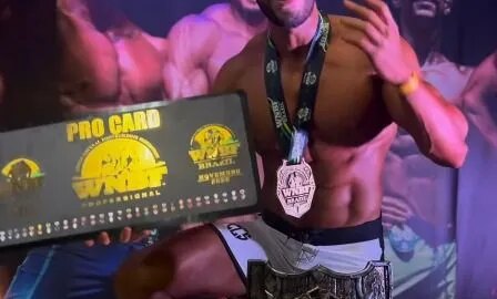 Fisiculturista de Catingueira conquista título mundial e se torna o primeiro atleta profissional do estado na WNBF