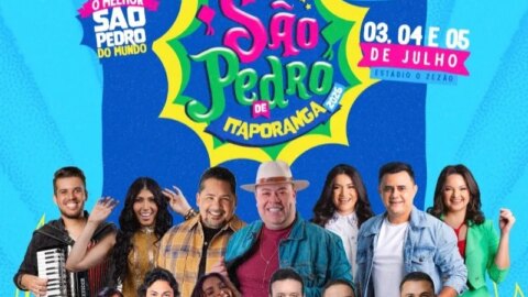 São Pedro de Itaporanga começa nesta sexta-feira com shows musicais e expectativa de público recorde
