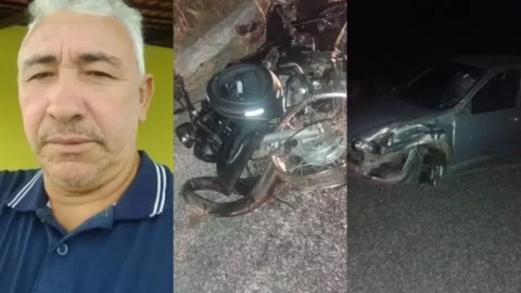 Motociclista de 54 anos morre após colisão frontal entre carro e moto na PB-276, entre Mãe d’Água e São José do Bonfim
