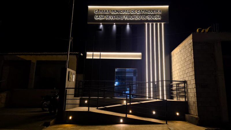 Novo Plenário da Câmara de Catingueira entra em fase de conclusão